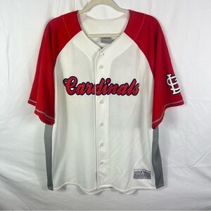 Genuine Merchandise St Louis Cardinals Button-Up Baseball Jersey Freese